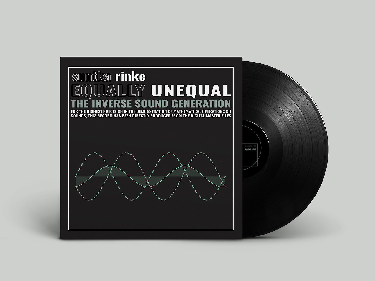Vinyl record «equally unequal» Cover frontside.