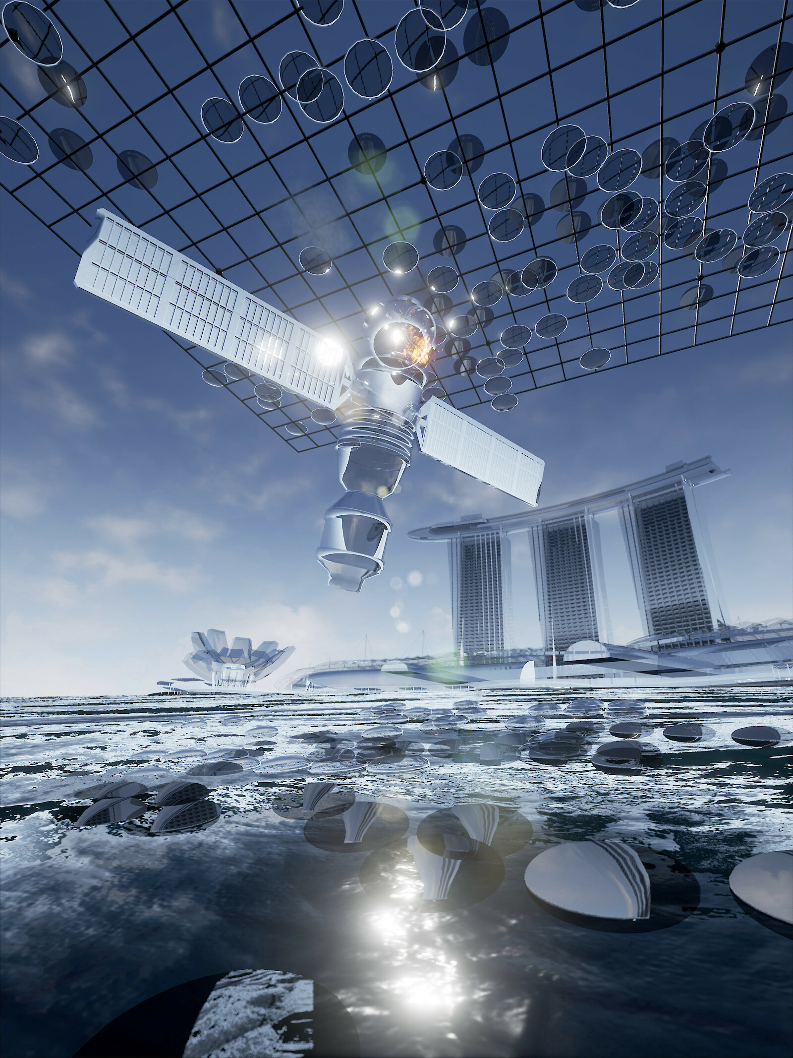 «Geomancer» by Laurence Lek, 2017. Courtesy of Sadie Coles HQ.