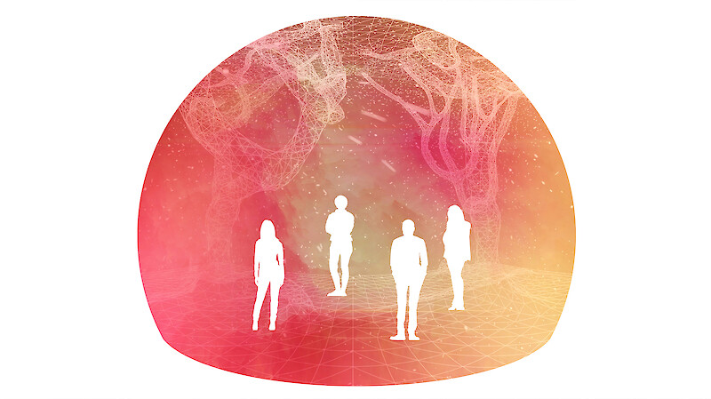 «Coded tree» by Ekho Collective. Visualization by Saara-Henriikka Mäkinen and Olli Kilpi.