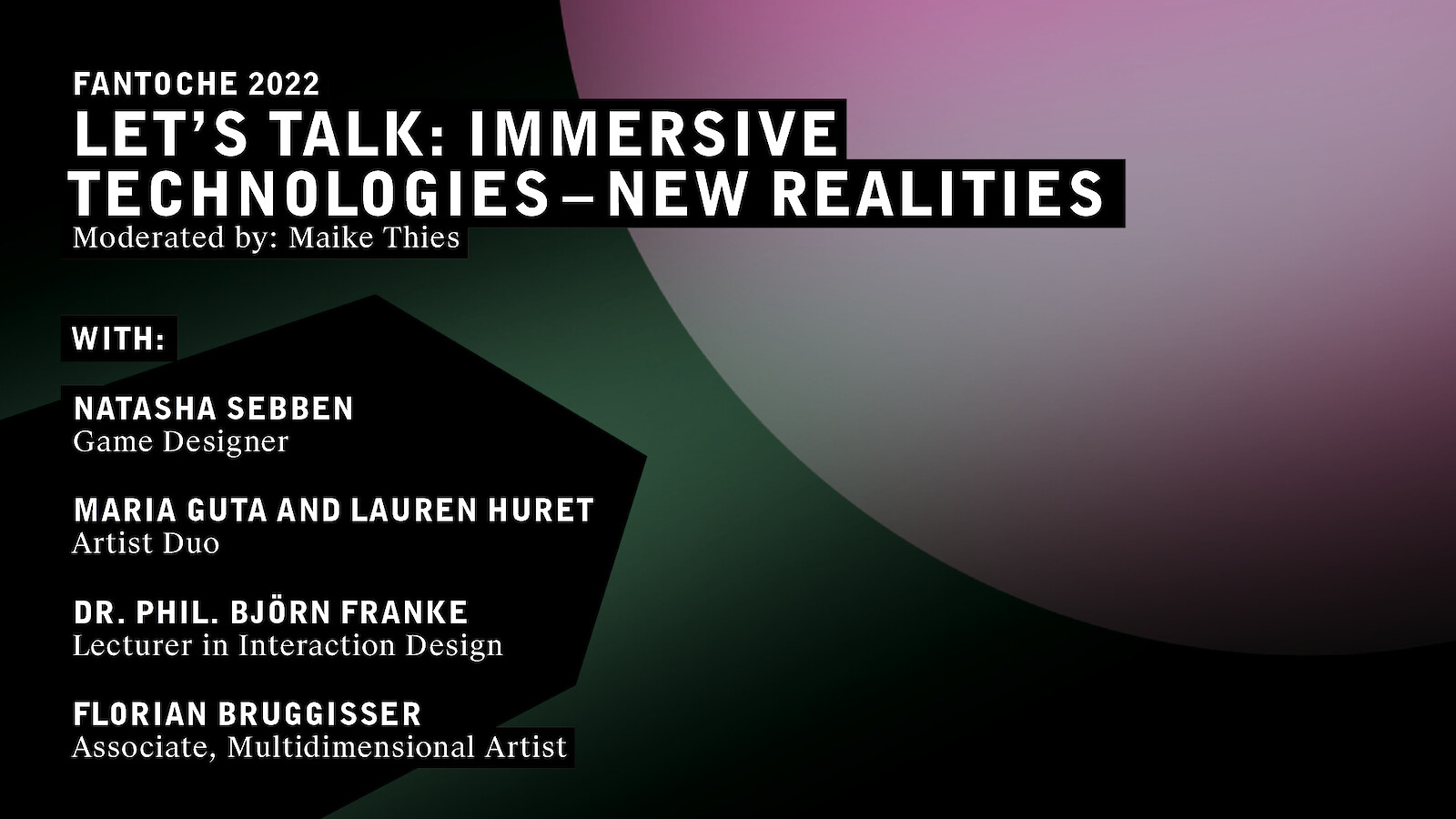 Let's Talk: Immersive Technologies - New Realities