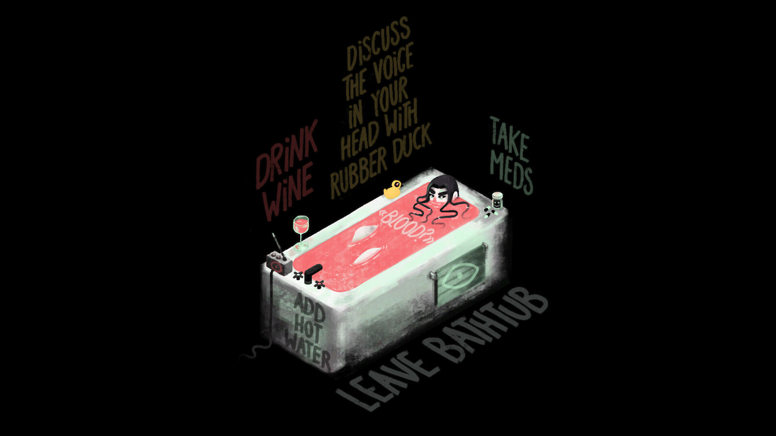 «Psychotic Bathtub» by Natasha Sebben. © ZHdK.