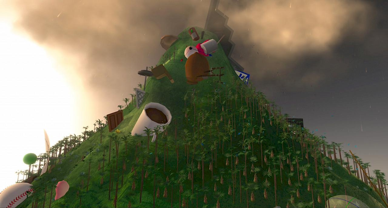 Screenhot «Mountain». © David OReilly, 2018.