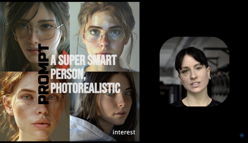 Performance «Dis-AI-Dentification» (2024). Dock Digital Berlin. © Janne Kummer.
