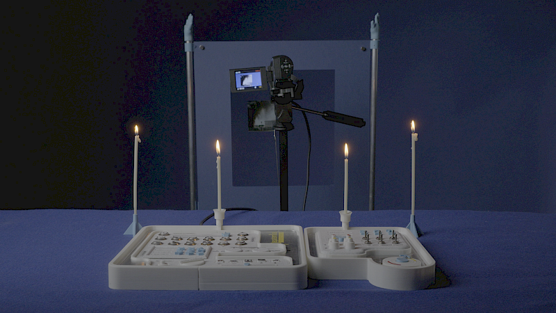 Still from «Anatomy of Non-Fact, Chapter 2», showing the fictional Deep Reality Trading Terminal. © Martyna Marciniak.