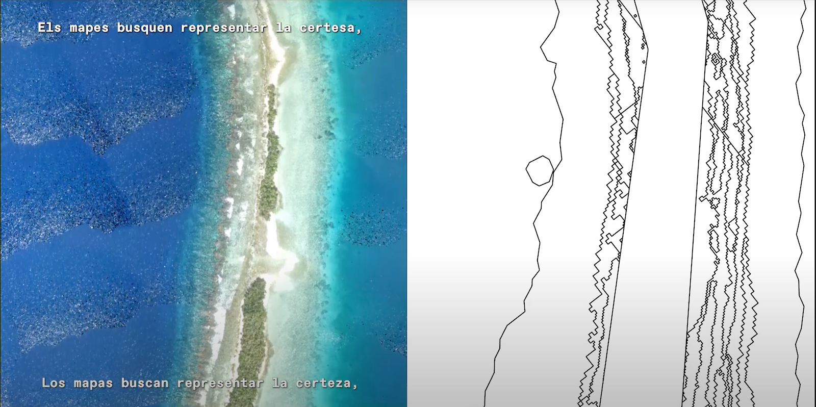 Film still from «When Pixels Wash Ashore» (2024). © Dan Miller and Marina Otero.