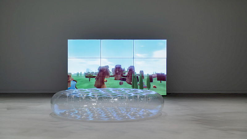 «Everything» by David OReilly. Photo: YveYANG Gallery.
